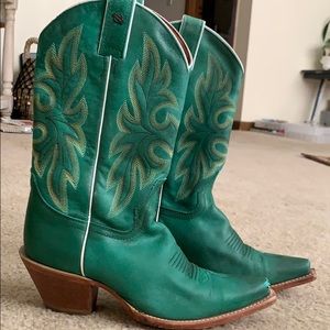 Harley Davidson teal cowboy boots!